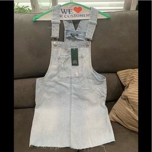 Overall Denim Dress NWT